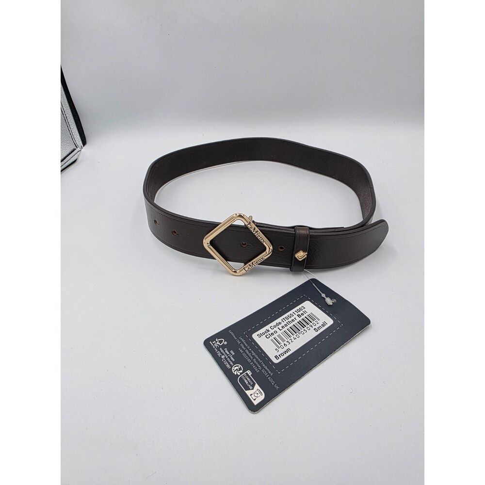 Le Mieux Cleo Leather Belt Havana Brown Size Small New Preppy Equestrian